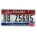 Idaho license plate year 2007