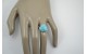 Triangle turquoise ring size 9