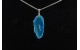 Blue geode agate pendant