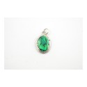 Green abalone pendant