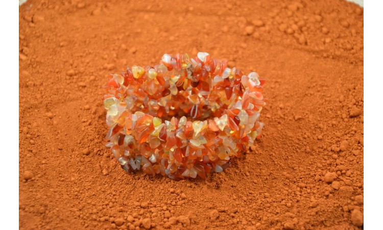 Cornaline baroque bracelet