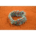Bracelet baroque turquoise et corail