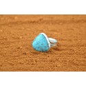 Triangle turquoise ring
