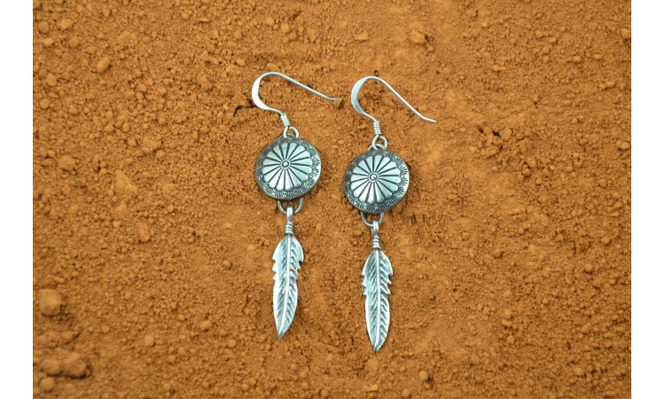 Boucles d'oreilles amérindiennes conchos