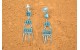 Zuni Needle Point Turquoise Earrings