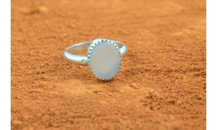 Mother of pearl native american ring