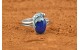 Bague lapis lazuli et plume