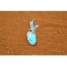 Pendentif bison et turquoise royston