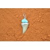Pendentif dent de requin et turquoise