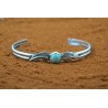 Feather and turquoise Bracelet