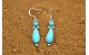 Boucles d'oreilles turquoises d'arizona