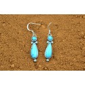 Boucles d'oreilles turquoises d'arizona