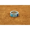 Bague turquoise et lapis lazuli