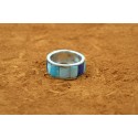 Turquoise and lapis inlay