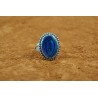 Blue abalone ring