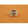 Five strips silver Ring