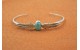 Turquoise and feathers native american bracelet