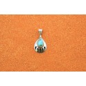 Turquoise bear paw pendant