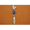 Eagle and lapis lazuli pendant