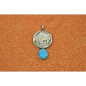 Pendentif bison turquoise kingman