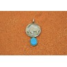 Pendentif bison turquoise kingman