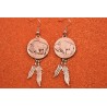 Boucles d'oreilles bison