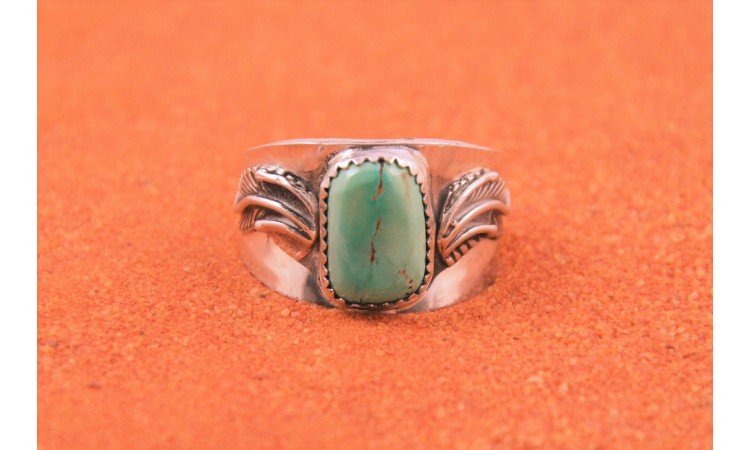 Bague homme turquoise