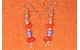 Coral and beads earrings