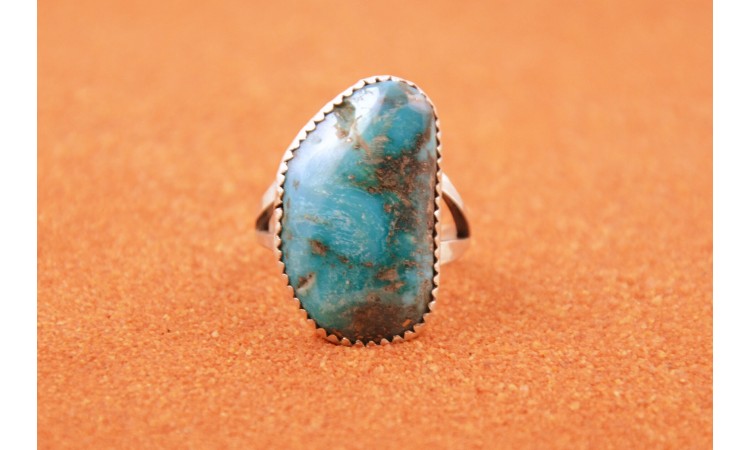 Bague turquoise d'Iran