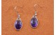 Purple paua shell earrings