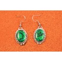 Green abalone earrings