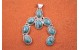 Mojave turquoise naja pendant