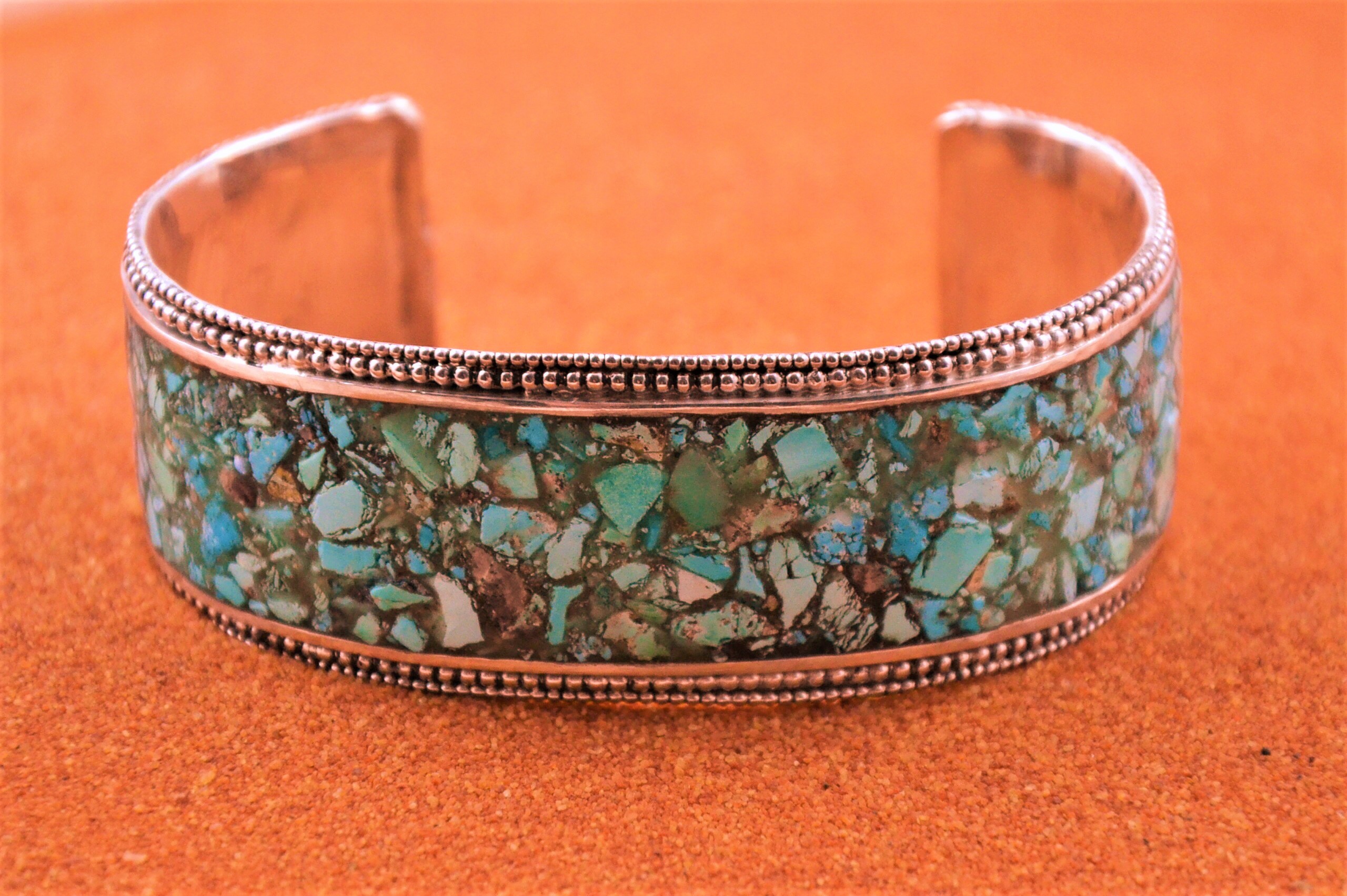 Inlaid hot sale turquoise bracelet