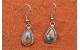 Oyster copper turquoise earrings