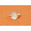 Bague opale éthiopienne
