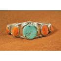 Bracelet turquoise et spiny oyster