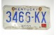 Kentucky license plate year 1996