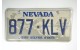 Nevada license plate year 1998