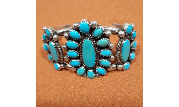 Old pawn Navajo turquoise bracelet