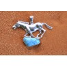 Turquoise Mustang pendant