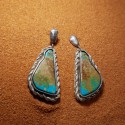 Boucles d'oreilles Navajo turquoise