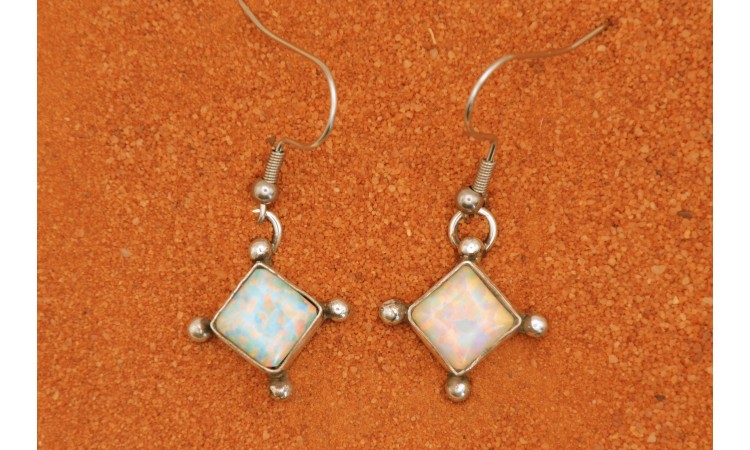 Boucles d'oreilles opale