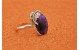 Bague paua shell pourpre