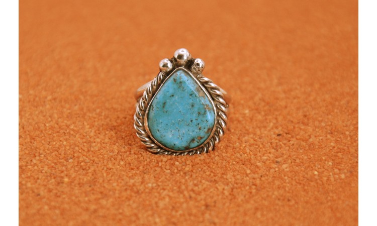Bague turquoise taille 56