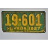 Plaque de collection Nevada année 1927