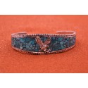 Eagle and turquoise bracelet