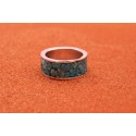 Bague turquoise inlay