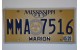 Mississippi license plate year 2006