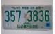 New Hampshire license plate year 1999