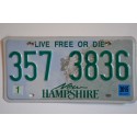 New Hampshire license plate year 2002